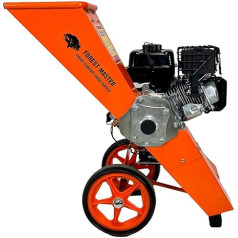 Бензиновый измельчитель древесины Forest Master Compact FM6DD-MUL 6HP Для всех садовых отходов Самоподача Измельчение древесины до 50 мм