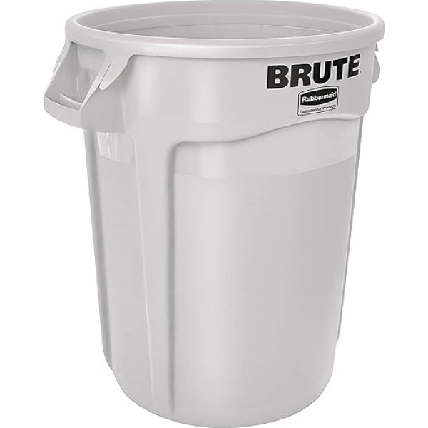 Rubbermaid FG263200WHT-001 Контейнер Brute с вентиляционными каналами, 121,1 л, белый
