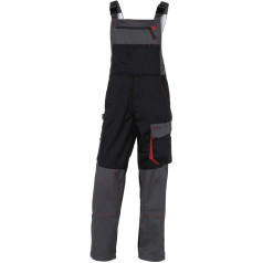 Deltaplus DMSALGOTM D-Mach Work Dungarees Polyester Cotton Grey Orange Размер M