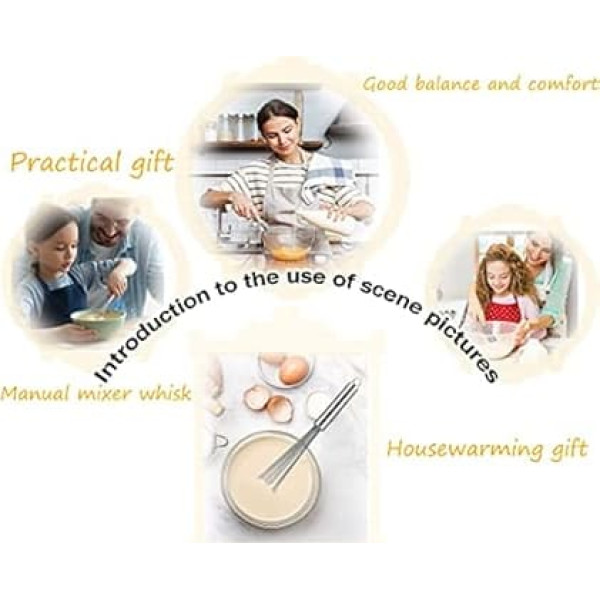 Набор кухонных венчиков из нержавеющей стали для приготовления, смешивания, взбивания молока, венчиков, взбивания, перемешивания, кухонны