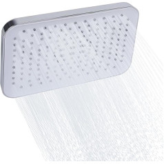 Ronvie Rain Shower Head, 10-дюймовая душевая насадка высокого давления с роскошной хромированной отделкой, регулируемый угол водопада, фиксированная 