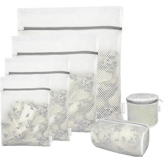 6 высококачественных сотовых мешков для стирки деликатных вещей на молнии, дорожные мешки для хранения, организации, одежды, мешки для стир