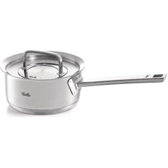 Fissler Original Profi Collection / Кастрюля из нержавеющей стали (диаметр 16 см, 1,4 л) Маленькая кастрюля для молока с металлической крышкой, внутренняя шка