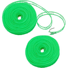 WisePoint ветрозащитная линия для одежды 16M пластиковая линия для одежды нескользящая с двумя крючками портативный забор стиль стиральная лин