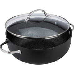 Prestige Scratch Guard Cooking Pot Induction Non-Stick 28 cm - кастрюля с крышкой, ручки из нержавеющей стали, безопасная для посудомоечной машины, долговечная, устойч