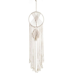 Milisten Macrame Dream Catcher Dream Catcher Woven Wall Hanging Tapestry Handmade Dream Catcher Boho Tapestry Home Bedroom