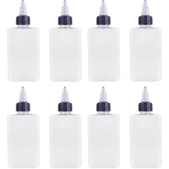 Wumuzai Маленькая бутылка для выдавливания масла для приготовления пищи в лагере, 100 мл, закручивающаяся крышка, портативный дозатор жидкости,