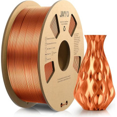 JAYO PLA Silk Filament 1.75 мм, блестящий PLA материал для 3D принтера, катушка 1.1 кг, аккуратно намотанный материал, точность размеров +/- 0.02, шелк PLA медь