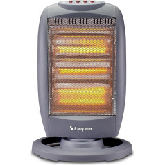 Галогенный осциллирующий обогреватель BEPER P203PAN010 1200 Вт с низким энергопотреблением, серый