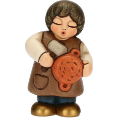 THUN - Керамические горшки с ручным декорированием, цвет синий, линия классической сцены Рождества, рождественское украшение дома, 4,7 x 3,6 x 8 см