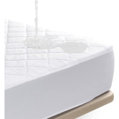 Nalui - Комплект из 2 водонепроницаемых наматрасников, 135 x 190/200 см, чехол для матраса, регулируемый, мягкий и дышащий, с защитой от пылевых клеще