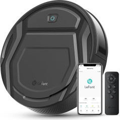 Робот-пылесос LEFANT M210Pro, мощность всасывания 2200 Па, время работы 120 минут, подключение WiFi, уборка по расписанию, тонкий робот-пылесос, самозар