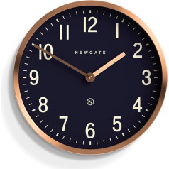 NEWGATE® Master Edwards Wall Clock - Kitchen Clock - Living Room Clock - Office Clock - Round Clock - Retro Clock - Designer Clock - Stylish Home Decor Mid-Century Modern (Copper/Black)