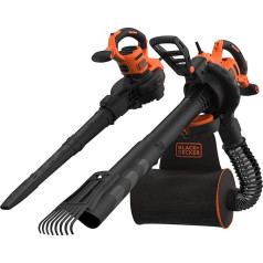 Black+Decker 3-в-1 Электрический пылесос и воздуходувка для листьев