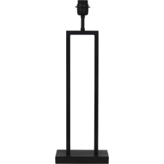 Light & Living Shiva Lamp Base - Black - 20 x 10 x 55 cm - Rectangle - Metal - Table Lamp Base - Lamp Living & Bedroom