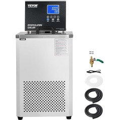 VEVOR Лабораторный охлаждающий циркуляционный насос, 6 л низкотемпературный охладитель, лабораторная охлаждающая жидкость, от -20°C до 100°C, ци