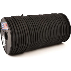 EVERLASTO 10 мм Lastoflex Bungee Cord Black Rubber 10 мм x 50 м
