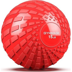 GYMMAGE Slam Ball утяжеленный мяч для тренировок 10 15 20 25 30 40 22,7 кг мяч для силовых упражнений, кроссфита и тренировок в тренажерном зале с поверхнос
