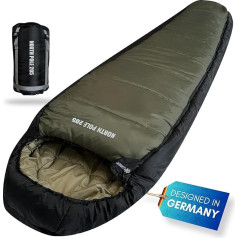 Explorer® Northpole Outdoor Sleeping Bag -21°C -4°C [300GSM] 3-4 Seasons Winter Mummy Sleeping Bag Adult with Waterproof Underside YKK Zip for Camping and Travel