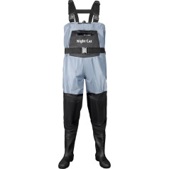 Night Cat Waders Мужчины Женщины Waders с сапогами Водонепроницаемый Дышащий Crosswater Синий Waders