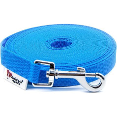 Twinkys Dog Style Recall Lead без петли для руки, синий, 20 метров, ширина 20 мм, для собак до 50 кг, сделано в Германии