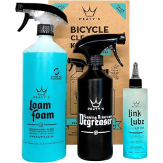Peaty's Bicycle Cleaning, Degreasing and Lubrication Starter Pack - 3-Piece Chain Cleaner and Bicycle Cleaning Set for Road Bike, EBike - средство для ухода и очистки велосипедов, подарки для любителей