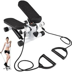 Lixada Swing Stepper, мини-степпер для домашних упражнений с лентами сопротивления, грузоподъемность 100 кг, лестничный степпер, холистический трени