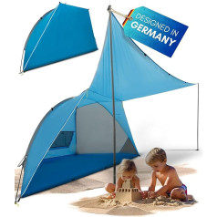 Explorer Beach Shelter UV 80 + Sun Tent, пляжная палатка, пляжное укрытие, защита от ветра