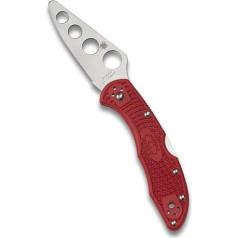 Складной нож Spyderco Delica 4 Lightweight Trainer - красный