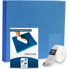 XL/L Foam Balance Pad - ремешок для растяжки и электронная книга в комплекте | Очень большая балансировочная подушка для физиотерапевтической реаби