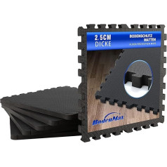 Коврик для защиты пола BodenMax, спортивный коврик, коврик-пазл, коврик для фитнеса, нескользящая защита пола, коврик для бассейна, 58 x 58 x 2,5 см, ч