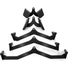 Goplus Uni - Комплект креплений для взрослых LAT Pulldown Fastening Set, черный