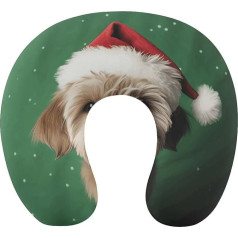 Подушка для путешествий Neck Support Memory Foam U-Shaped Pillow Soft Comfortable Travel Neck Pillow Dog Sleeping Rest Pillow Travel Accessories for Airplane Car Office