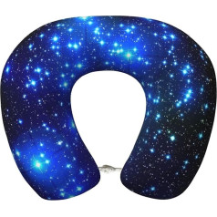 OKFSTY Galaxy Stars подушка для шеи для самолетов, взрослых, пена с памятью, подушка для шеи для путешествий, для самолетов, поездов, дома