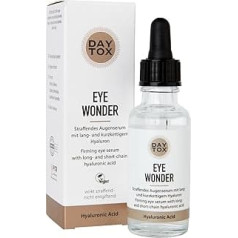 Daytox Eye Wonder Firming Hyaluronic Eye Serum, высокая доза с мгновенным эффектом, веганская, без красителей, без силикона и парабенов 1 x 30 мл