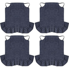 JITEYOU Куриные седла 4 шт Куриная ночь Куриная вечеринка седла, черный