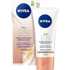 NIVEA Дневной крем для лица, тонирующий увлажняющий крем для лица от среднего до темного, 50 мл, упаковка из 3 штук