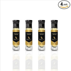 Arabian Opulence FR57 BECAUSE IT'S WITH YOU Roll-On Perfume Oil | Concentrated Perfume Body Oil | Long-Lasting Oil-Based Perfume for Women | Travel Size Bottle Alcohol-Free (6 ml, Pack of 4)