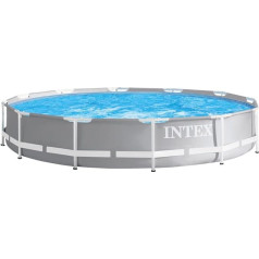 Комплект каркасного бассейна Intex Prism Rondo Diameter 366 x 76 см, светло-серый