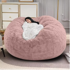 Lcyfbe Чехол для кресла Bean Bag (только чехол, без наполнителя), мягкий пушистый бархат PV, моющийся, пододеяльник для ленивого дивана, гостиная, сп