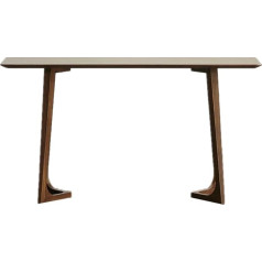 Generisch Элегантный консольный столик из металла и дерева, 80 x 30 x 80 см, для гостиной, стильный узкий диванный столик для украшения дома