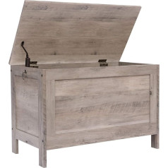 HOOBRO EBG75CW01 Сундук, скамейка с местом для хранения, сундук для игрушек с крышкой, скамейка для обуви, сиденье для сундука, прочный сундук для х