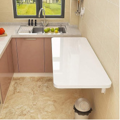 Generisch Настенный кронштейн, складной стол для прачечной, для небольших помещений и простой дизайн, идеально подходит для столовой, кабинета,