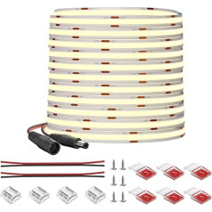 FCOB COB LED Streifen Flexible Hohe Dichte Naturweiß 4000K 480LEDs/M 9W/M 10M DC24V 8mm Breite Weiß PCB Dimmable LED Licht IP30 für Innenraum Dekoration(Nicht inhalt Netzteil＆Steuerung)
