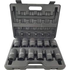 Ударный гайковерт гайки 3/4 дюйма 24-41 мм 12-Piece Socket Set ударный гайка