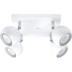 Светодиодный светильник Sollux Lighting, сталь, белый, 25 x 25 x 15