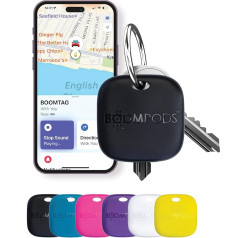 Boompods Boomtag Перезаряжаемая метка-трекер, поиск предметов - умные устройства Bluetooth-трекера, багажный трекер для чемоданов, детей, домашних живо