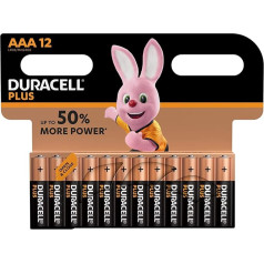 Батарейки Duracell Plus Power AAA, 12 штук