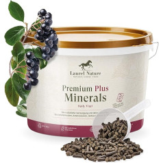 Laurel Nature Premium Plus Minerals 3 кг [100% натуральный] Минеральная подкормка для лошадей, витамин C цинк селен, минеральная подкормка для молодых лошадей 