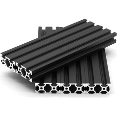 Iverntech 5pcs 2000mm 2040V тип европейский стандарт анодированный черный алюминиевый профиль экструзии линейный рельс для 3D принтера и ЧПУ DIY лазерно